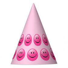 Pink Emoji Faces Party Hat Emoji Birthday Party Party Hats Emoji Birthday
