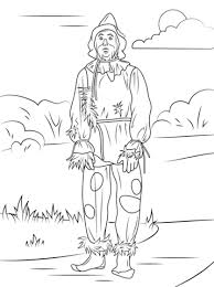 Wizard Of Oz Scarecrow Coloring Page From Wizard Of Oz Category Select From Wizard Of Oz Color Scarecrow Coloring Pages Free Printable Wizard Of Oz Characters