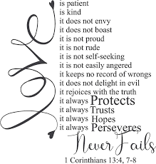 Zero. what seemed so important to the corinthians really amounted to nothing at all. Amazon Com Epic Designs 1 Corinthians 13 4 7 Love Is Patient Love Is Kind Beautiful Wall Decal For Your Home Home Kitchen