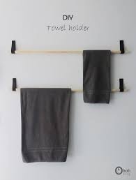 These are great because you can get as creative as you like and use other wall hooks to decorate them. Diy Towel Holder Ohoh Deco