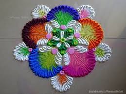 Very Easy And Attractive Multicolored Flower Rangoli Easy Rangoli Designs By Poonam Borkar Rangoli Designs Rangoli Designs Flower Free Hand Rangoli Design