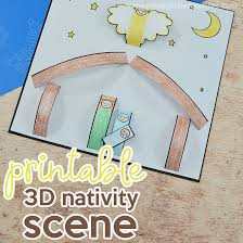 Check spelling or type a new query. Printable Nativity Scene 3d Kids Nativity Craft Messy Little Monster