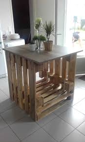 Ilot Central Cuisine Pallet Kitchen Island 1001 Pallets Pallet Kitchen Island Pallet Kitchen Wooden Pallet Projects
