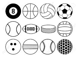 This image is protected by copyright law and can not be legally used without purchasing a license. Sports Balls Black And White Royalty Free Cliparts Vectors And Stock Illustration Image 20110204