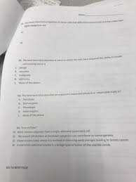 Explain what this word means, please. Solved Name Two Most Important Properties Of Cancer Cells Chegg Com