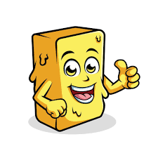 Butter Cartoon Character Showing Ok Sign Happy Mascot Vector illustration  Clipart 39626410 Vector Art at Vecteezy