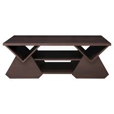 Since i'm not making a coffee table, and instead i'm using an upholstered top that is 3.5 inches thick, the legs were too i needed four for the top, and then four for the bottom to hold the shelf. Katy Unique Geometric Open Shelves Coffee Table Espresso Homes Inside Out Target