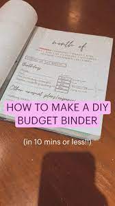How To Make A Diy Budget Binder Pinterest