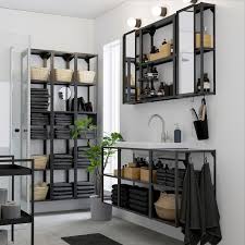 Enhet Tvallen Badevaerelseskombination 17 Dele Antracit Glypen Blandingsbatteri Ikea Ikea Ikea Bathroom Bathroom Interior