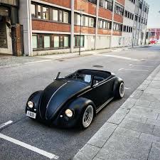 Maybe you would like to learn more about one of these? 1961 Vw Beetle Gets Turned Into A Stylish Black Matte Roadster By Designer Danni Koldal Demilked