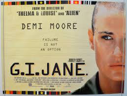 Ridley scott directed this flawed but involving study of lt. G I Jane Original Cinema Movie Poster From Pastposters Com British Quad Posters And Us 1 Sheet Posters
