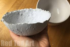 Paper mache crafts are magical to a child! How To Make Paper Clay 8 Steps With Pictures Red Ted Art