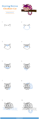 This will help you to craft the cat's face. How To Draw A Cheshire Cat Step By Step Easy Drawing Guides Drawing Howtos