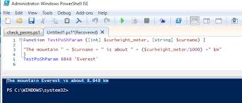 A method, which needs many parameters is unlikely to do only one thing. Powershell Function Parameters How To Add Theitbros
