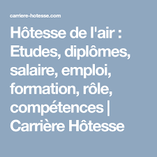 Hotesse De L Air Etudes Diplomes Salaire Emploi Formation Role Competences Carriere Hotesse Hotesse De L Air Salaire Offre Emploi