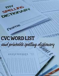 Cvc Words List And Spelling Dictionary Primarylearning Org Cvc Words Word Family Worksheets Word Families