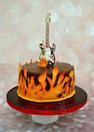 La Guitare De Jimmy Hendrik Pour Un Gateau D Anniversaire En Feu Jimmy Hendrik Gui Gateau Anniversaire Personnalise Gateau Anniversaire Gateau Note De Musique