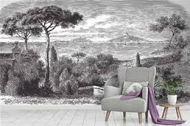 Envoûtant et élégant, la tapisserie. Papier Peint Design Papier Peint Panoramique Paysage Italie Muraem
