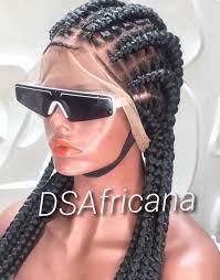 Full Lace Cornrow Braided Wig Cornrows Braids Curly Hair Braids Curly Crochet Braids