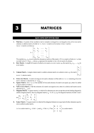 Cbse Class 12 Maths Chapter 3 Matrices Formula