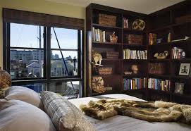 Find ideas and inspiration for built in bookshelves to reading atop the trees in this simple bedroom filled with natural light at the reading nook and a. 15 Ideas In Designing A Bedroom With Bookshelves Home Design Lover