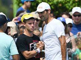 Diego schwartzman, 2020 roland garros semi finalist. Chad On Twitter Diego Schwartzman And Roger Federer Finishing Up A Practice Set At The Cincytennis
