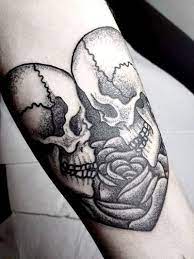 See more ideas about skull tattoos, skull, tattoos. Skull Heart Tattoo Cute Couple Tattoos Heart Tattoo Designs Love Tattoos
