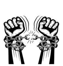 Hands breaking chains or shackle handcuffs in a vintage woodcut revolution propaganda poster style. Breaking Chains Freedom Hands Vector Images Over 270