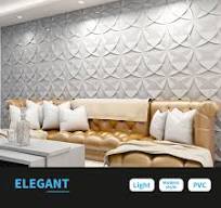 Art3d Decorative Textured PVC 3D Wall Panels for Interior Wall Decor in Living Room, Bedroom in White, Pack of 33 Tiles, 32Sq.Ft