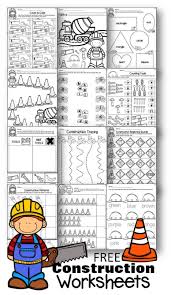 Free Construction Worksheets For Preschoolers Super Cute And Free Printable Construction Theme Preschool Preschool Construction Kindergarten Math Worksheets