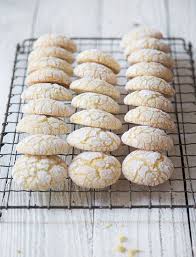 Lemon Almond Olive Oil Crinkle Cookies Lemon Biscuits Crinkle Cookies Recipes