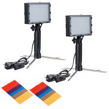 Yescom 2 Pcs Photo Studio Led Light Kit Portable Photography Video Lighting With Color Filters For Tabletop Product Portrait Youtube Shooting Walmart Com Walmart Com