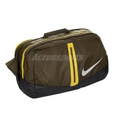 Details About Nike Run Speed Duffel Bag 34l Bag Olive Green Yellow Duffle Reflevtive Gym Bag