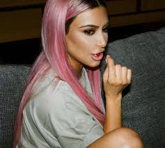 Kim Kardashian With Pink Hair And Dark Roots In Japan Pinkhair Kardashian Hair Kim Kardashian Hair Pink Hair