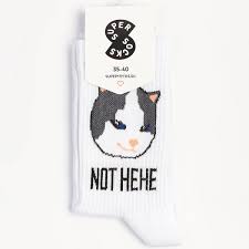 Носки SUPER SOCKS Not hehe/hehe Белый – купить в интернет-магазине с  доставкой по Москве и России