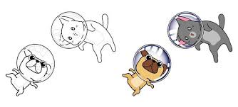 We have collected 38+ catdog coloring page images of various designs for you to color. Premium Vector Cat And Dog In Space Cartoon Coloring Page For Kids