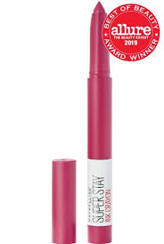 superstay ink crayon pink lipstick by maybelline