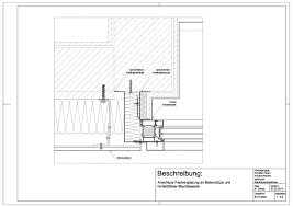 B 01 0002 Anschluss Festverglasung An Betonstutze Und Hinterlufteter Blechfassade Blech Fassade Fassade Vorhangfassade