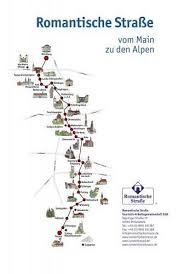 Romantic Road Map In Germany European Traveler In 2020 Romantic Road Romantic Road Germany Germany Map