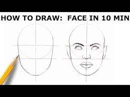 In faces there are certain proportions that are constant. How To Draw Face Basic Proportion Youtube Face Drawing Human Face Sketch Facial Proportions