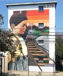 La calera is a chilean city in calera commune, quillota province, valparaíso region. Subor Azteka In La Calera Chile 2018 Streetart Kunst