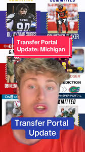 Transfer Portal Update 5/22 Michigans’s additions. #cfb #atlassports  #collegefootball #collegefootballtransfers #michiganfootball #greenscreen