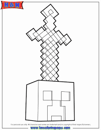 Minecraft Creeper Coloring Page Awesome Minecraft Sword Head Coloring Page Minecraft Coloring Pages Coloring Pages Free Coloring Pages