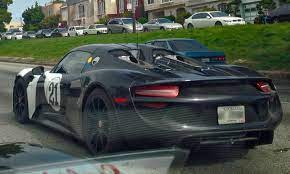 Porsche 918 Prototype Spotted In San Fran Porsche 918 Porsche 918 Hybrid Porsche