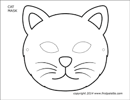 Cat Masks Free Printable Templates Coloring Pages Firstpalette Com Cat Mask Printable Animal Masks Animal Masks Craft