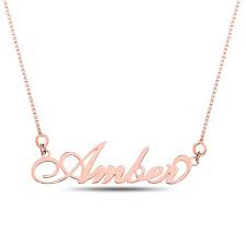 rose gold plated silver personalised