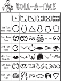 Drawing Games For Kids Roll The Dice Drawing Game How To Draw Step By Step Drawing Tutorials Drawing Games For Kids Drawing Games Funny Face Drawings