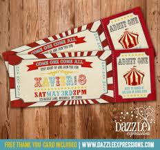 Printable Vintage Circus Or Carnival Birthday Ticket Invitation Kids Bir Ticket Invitation Birthday Carnival Ticket Invitations Carnival Birthday Invitations