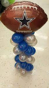 Dallas Cowboys Balloon Column Dallas Cowboys Baby Shower Dallas Cowboys Birthday Dallas Cowboys Party