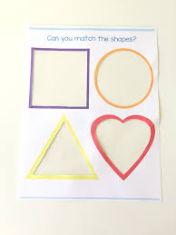 Maybe you would like to learn more about one of these? Preschool Shape Matching Activity